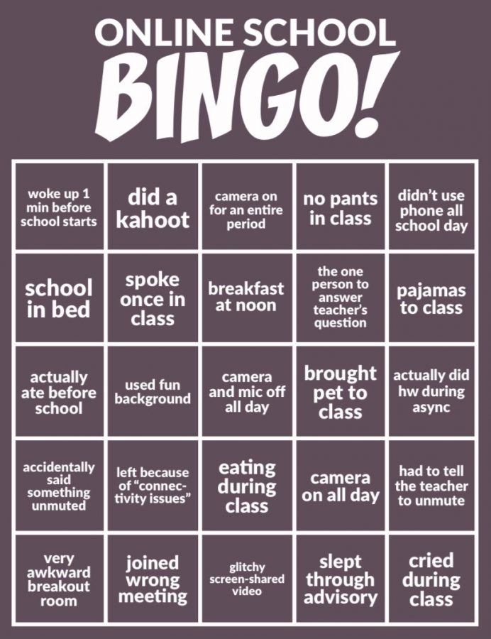 Online School Bingo