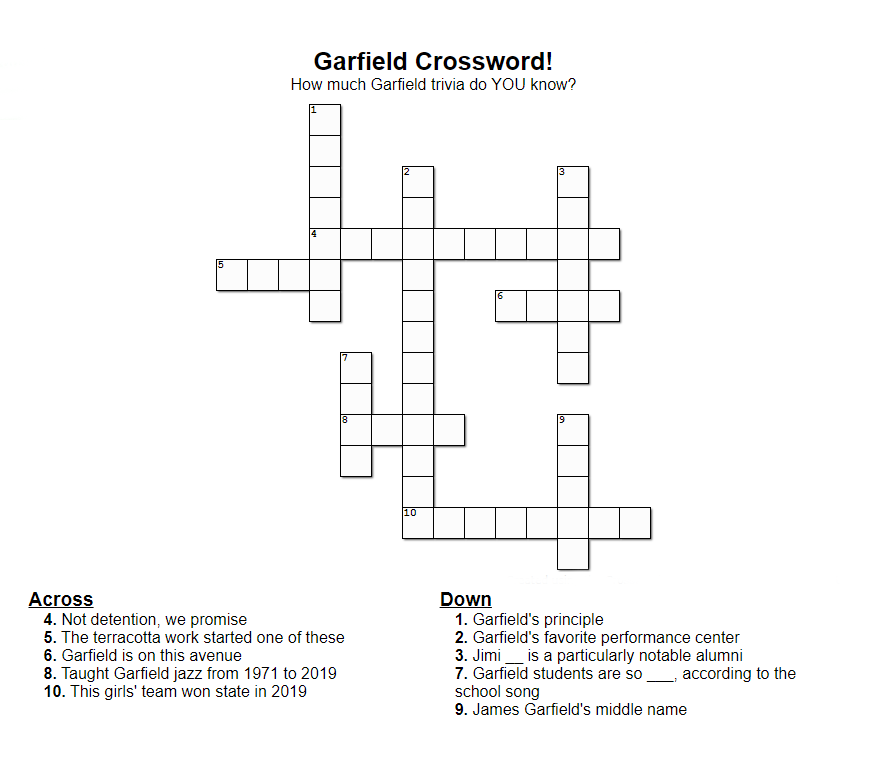 Garfield Crossword