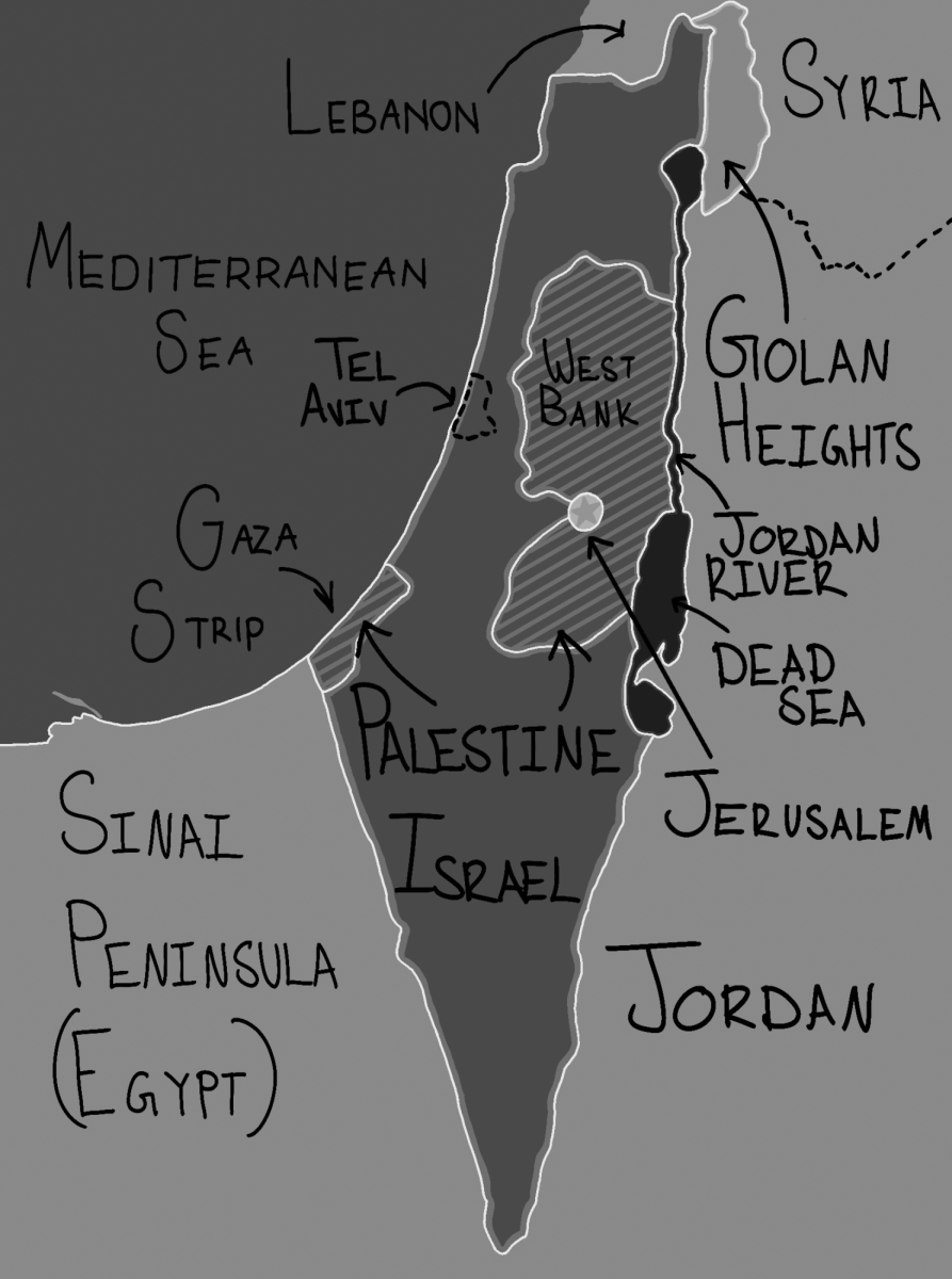 Map+of+current+Israel-Palestine+region+and+surrounding+areas