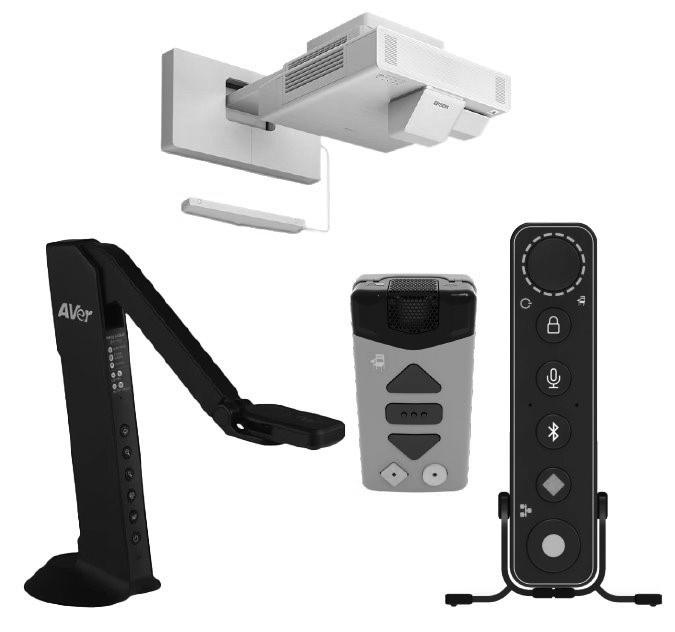 What the new AV equipment (projectors, microphones, document cameras) installed in classrooms will look like. (Courtesy of Seattle Public Schools)